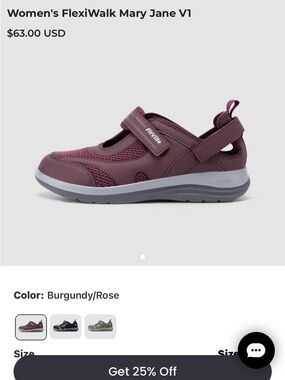 Flexi Kids Mary Jane Sandal - Burgundy and Rose size 12 Extra wide 4E